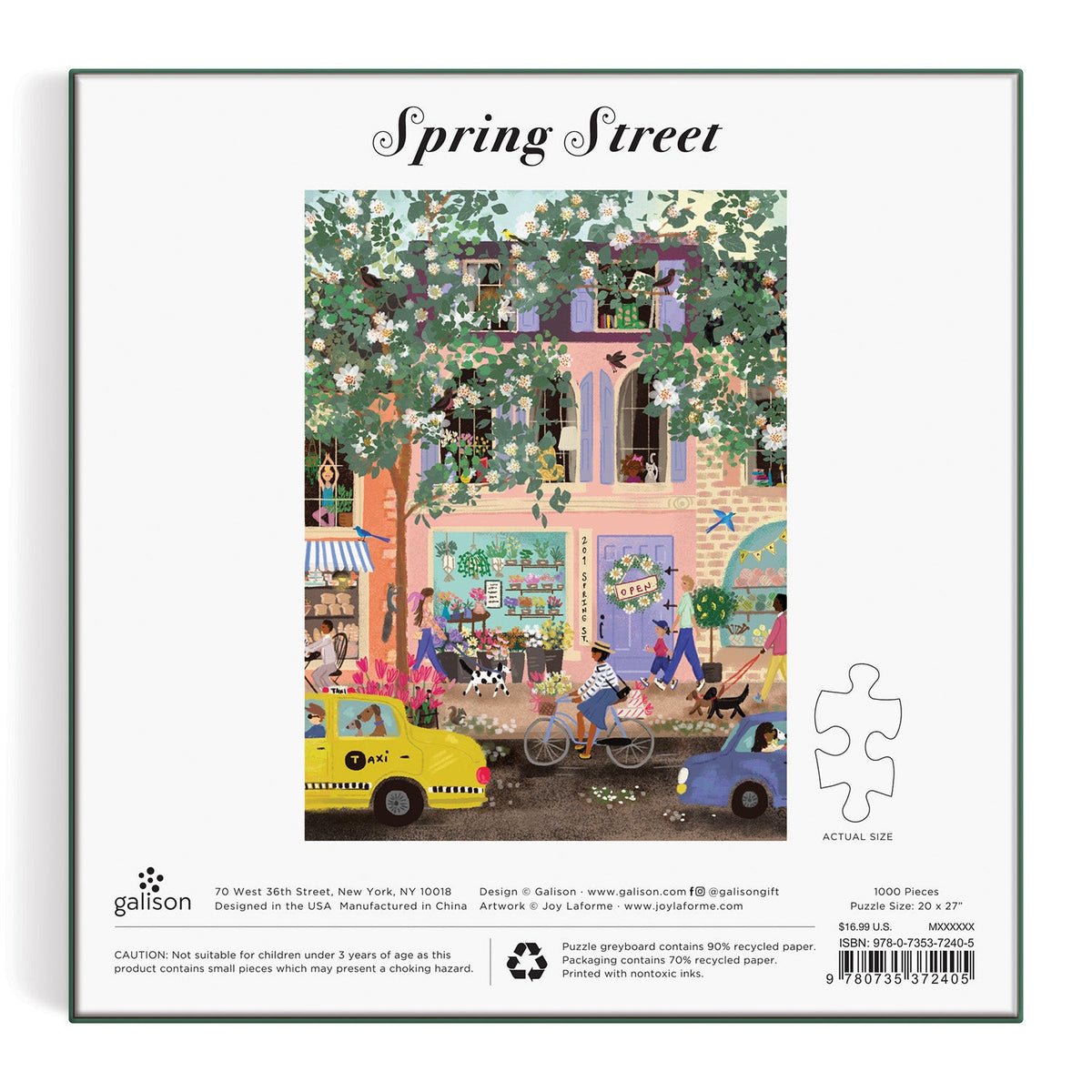 Tavaszi utca Galison 1000 darabos kirakó puzzle (GA - 9780735372405) - puzzlegarden