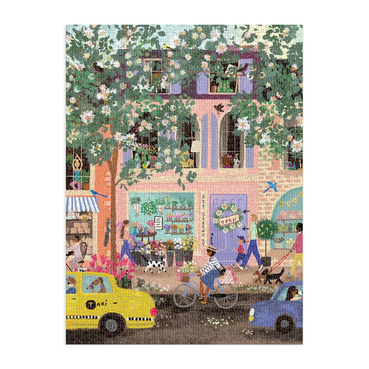 Tavaszi utca Galison 1000 darabos kirakó puzzle (GA - 9780735372405) - puzzlegarden