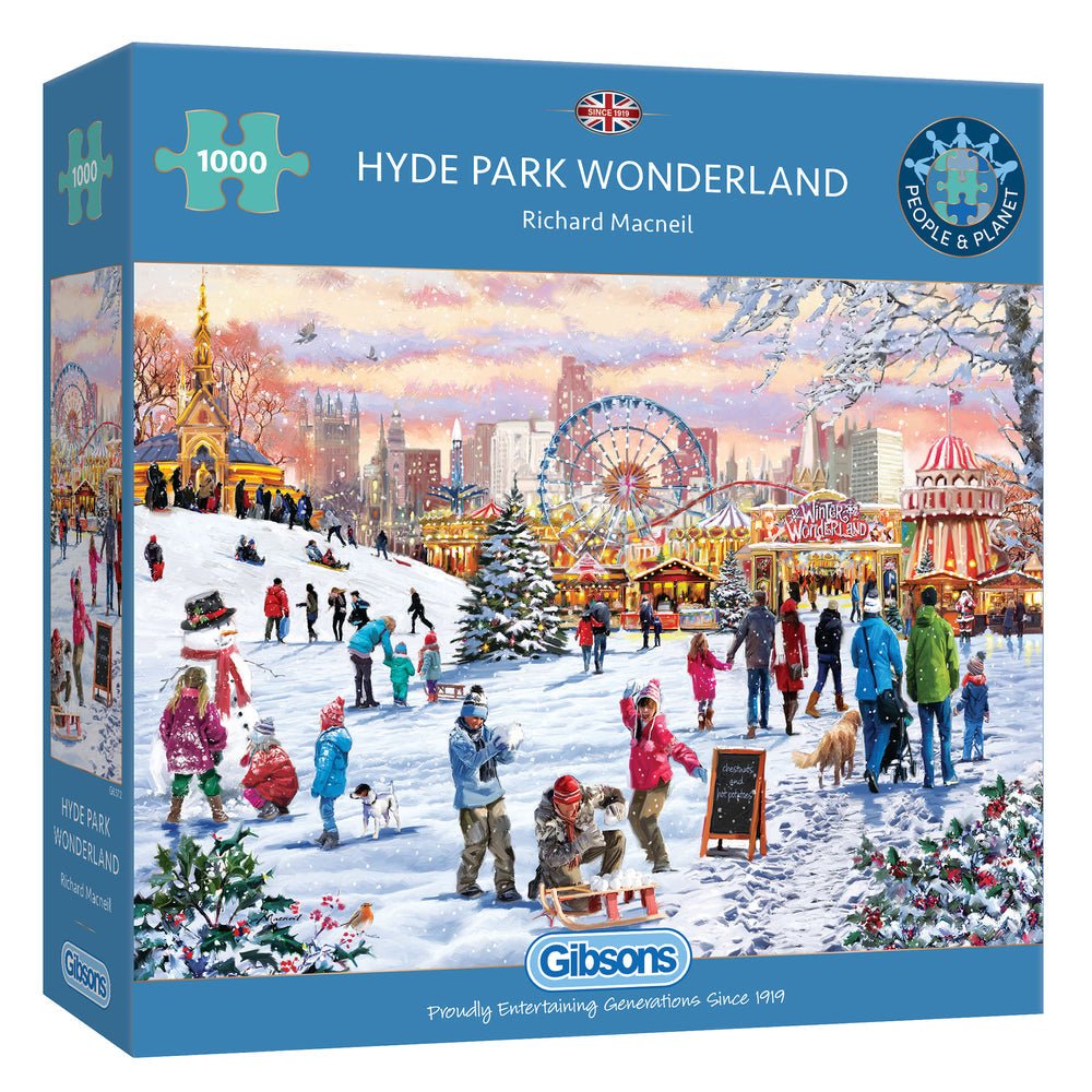 Tél a Hyde Park - ban Gibsons 1000 darabos kirakó puzzle (G - G6372) - puzzlegarden