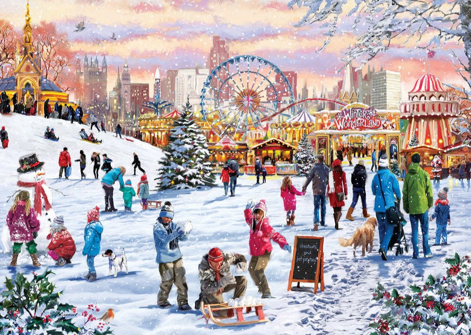 Tél a Hyde Park - ban Gibsons 1000 darabos kirakó puzzle (G - G6372) - puzzlegarden