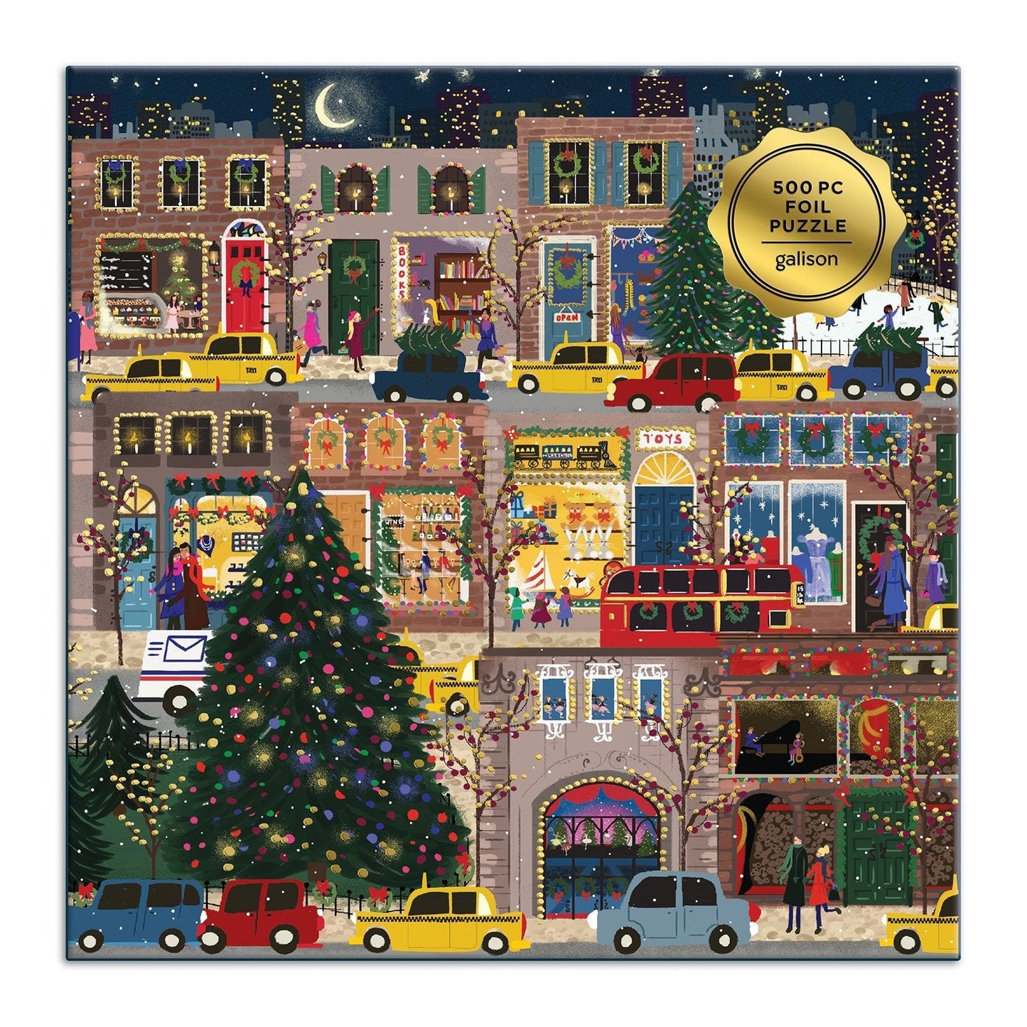 Téli fények - aranyfóliás! Galison 500 darabos kirakó puzzle (GA - 9780735362147) - puzzlegarden