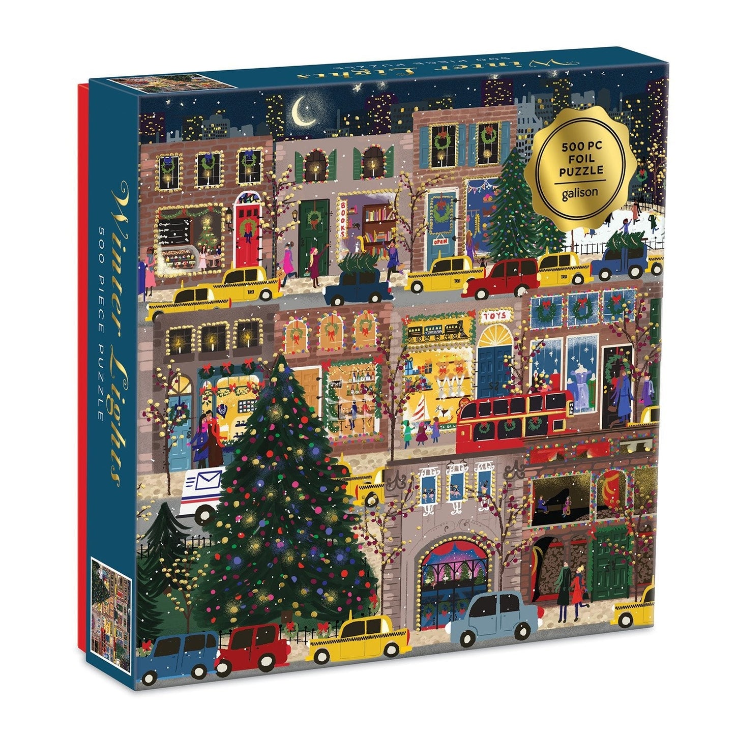 Téli fények - aranyfóliás! Galison 500 darabos kirakó puzzle (GA - 9780735362147) - puzzlegarden