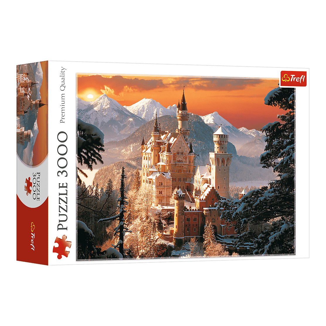 Téli Neuschwanstein Kastély, Németország Trefl 3000 darabos kirakó puzzle (TR-33025) - puzzlegarden