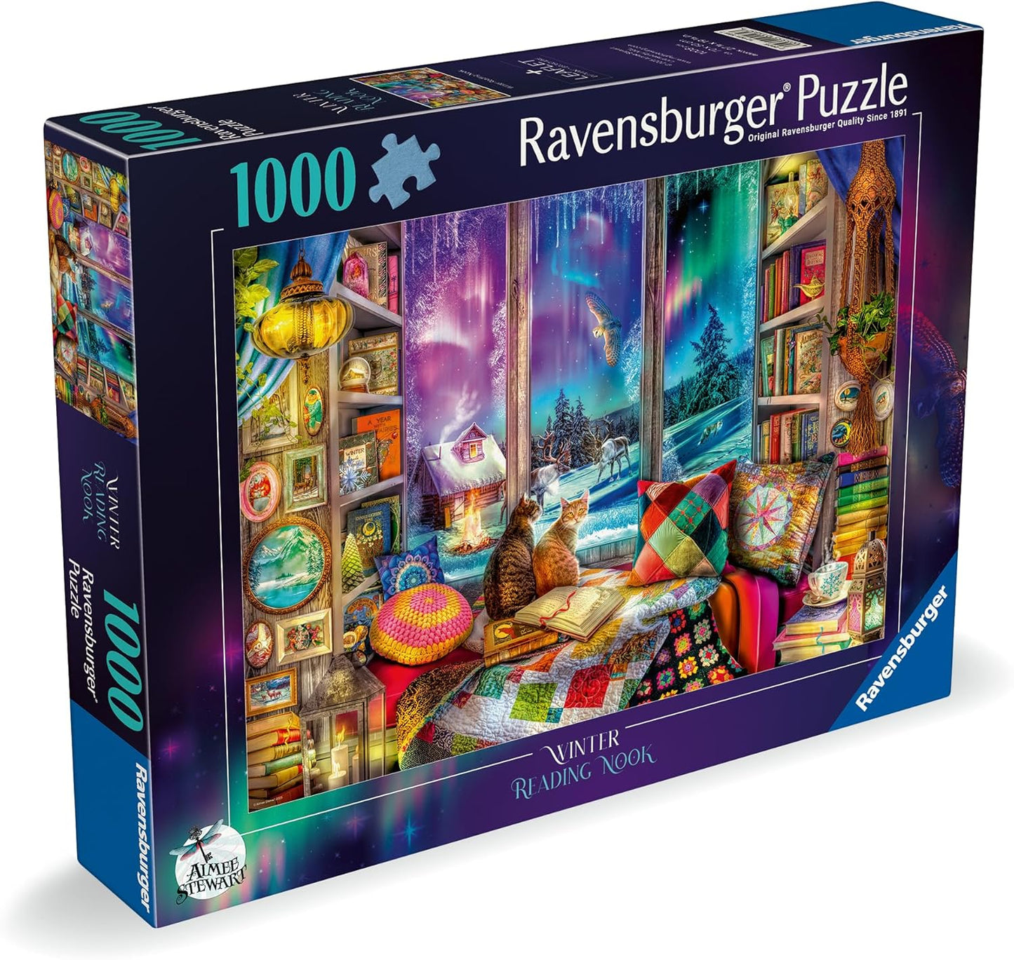 Téli olvasósarok Ravensburger 1000 darabos kirakó puzzle (RA-12001585) - puzzlegarden