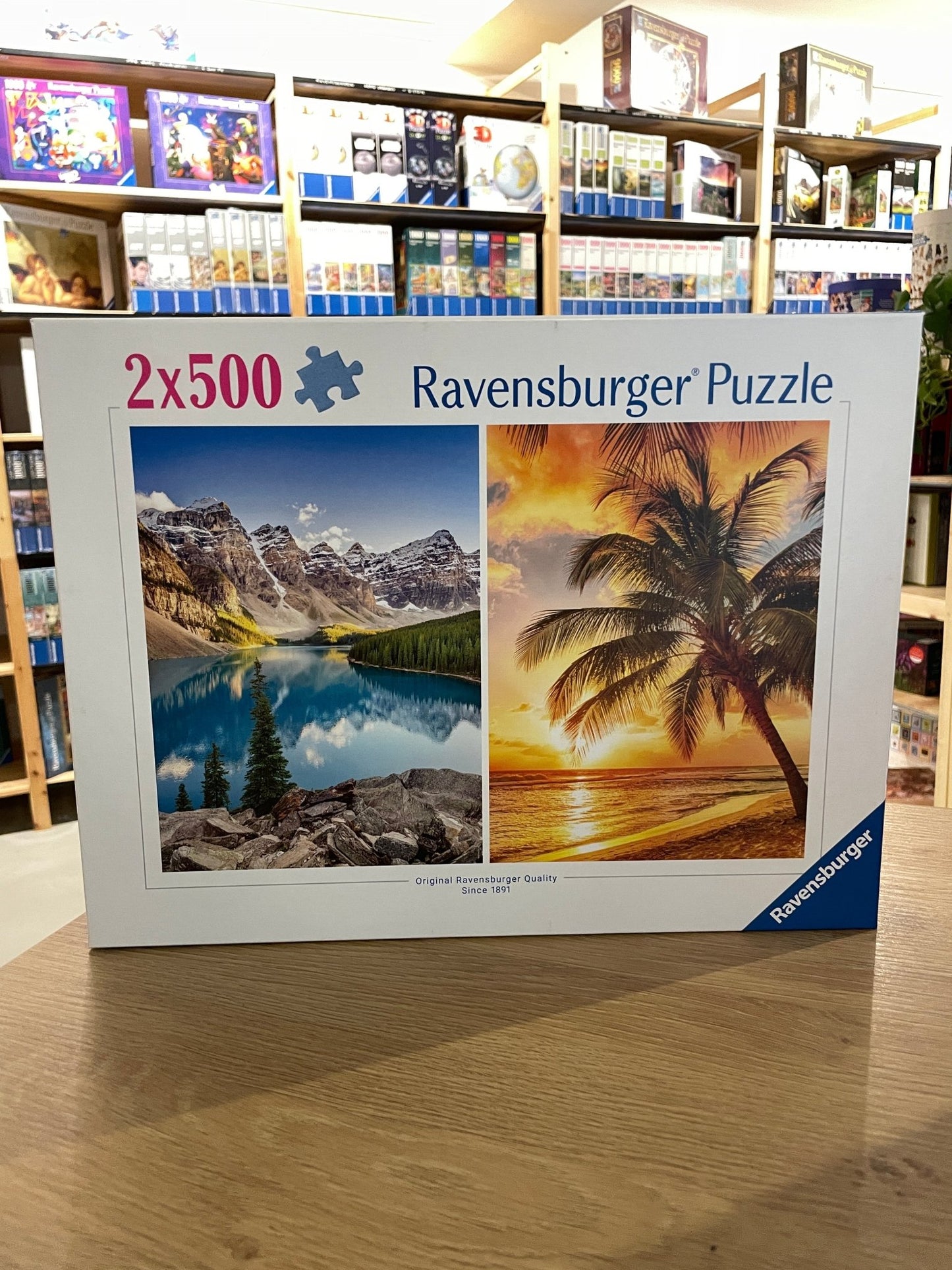 Tenger és hegyek - 2x500 Ravensburger 500 darabos kirakó puzzle (RA - 12000230 4005555002307) - puzzlegarden
