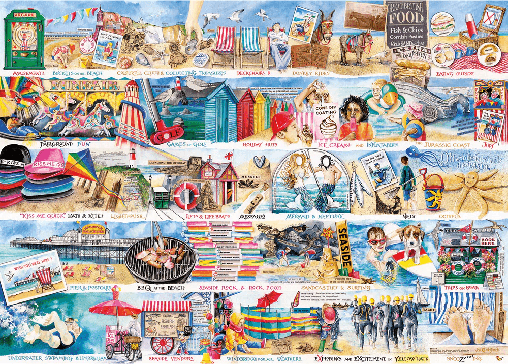 Tengerparti ABC Gibsons 1000 darabos kirakó puzzle (G - G7117) - puzzlegarden