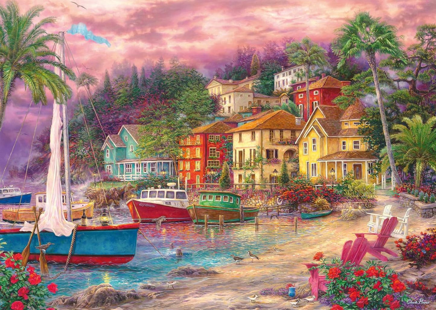 Tengerparti báj Schmidt Spiele 1000 darabos kirakó puzzle (SCH - 58556 4001504585563) - puzzlegarden
