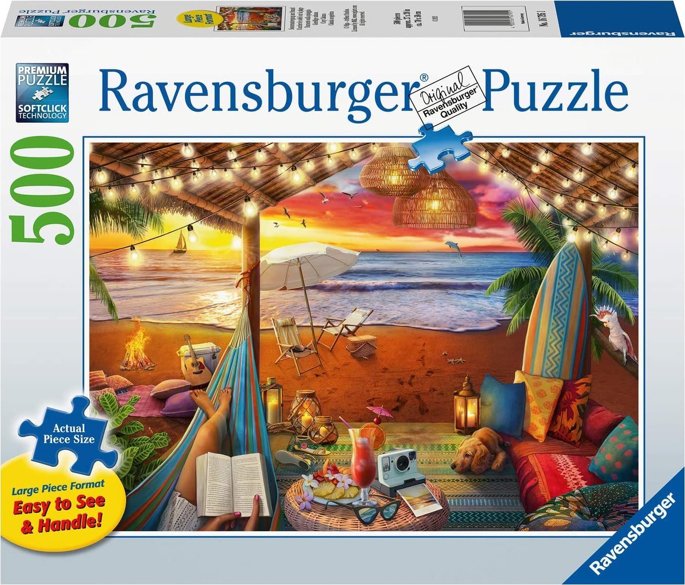 Tengerparti Nyugalom - XXL Ravensburger 500 darabos kirakó puzzle (RA - 16795) - puzzlegarden