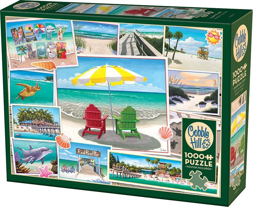 Tengerparti pihenés Cobble Hill 1000 darabos kirakó puzzle (CH - 40279) - puzzlegarden