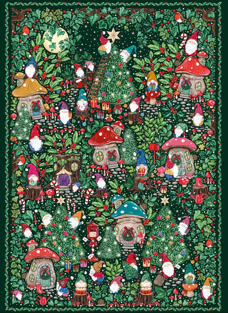 The Art File – Karácsonyi falu Gibsons 1000 darabos kirakó puzzle (G - G7221) - puzzlegarden