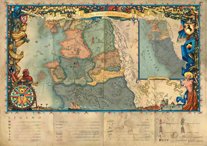 The Witcher - Az Északi Királyságok Good Loot 1000 darabos kirakó puzzle (GL - 5908305242994) - puzzlegarden