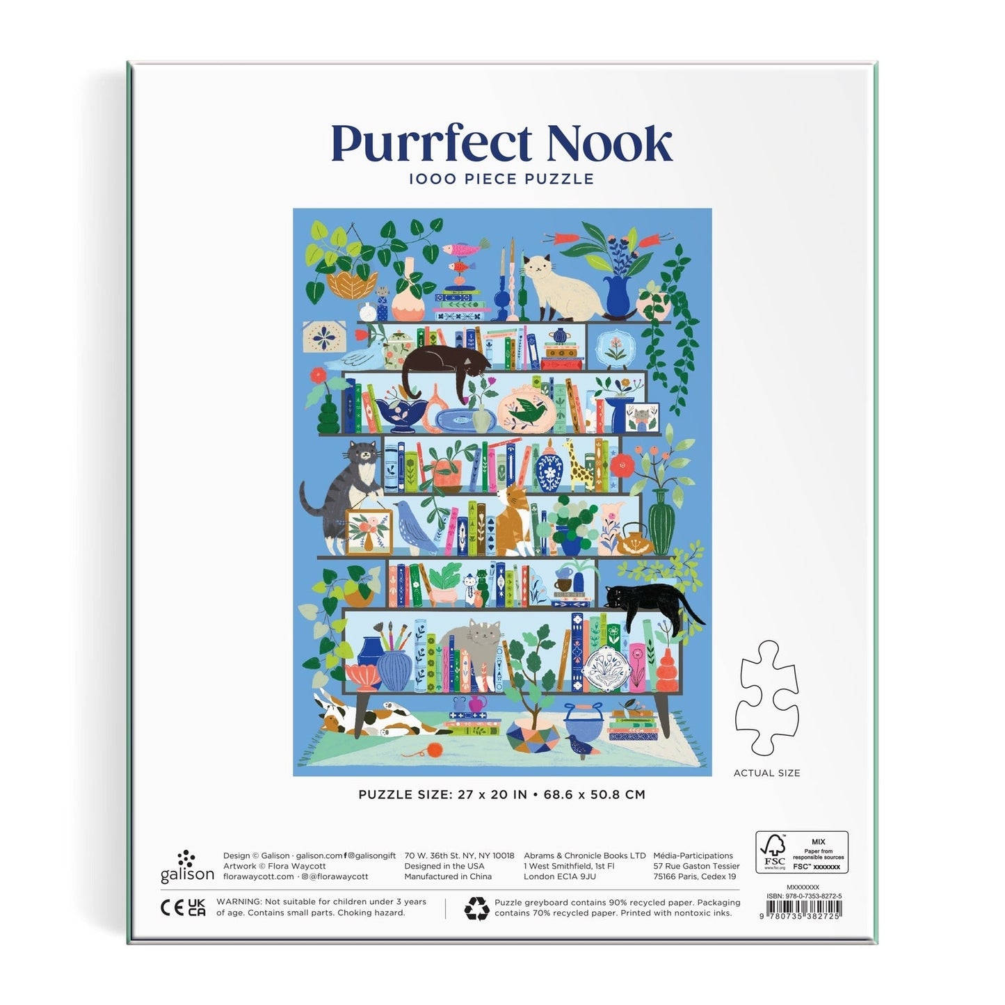 Tökéletes zug Galison 1000 darabos kirakó puzzle (GA - 9780735382725) - puzzlegarden