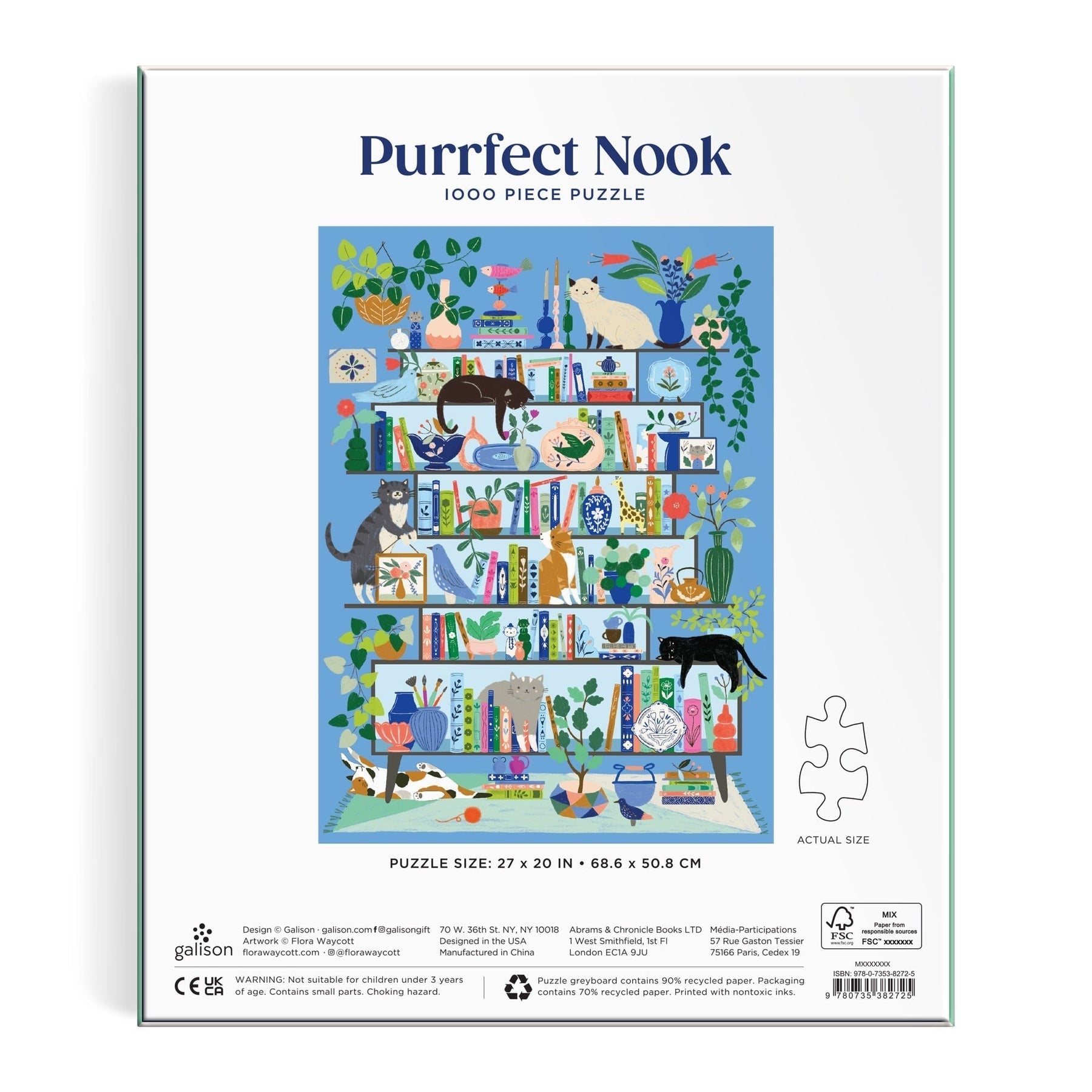Tökéletes zug Galison 1000 darabos kirakó puzzle (GA - 9780735382725) - puzzlegarden