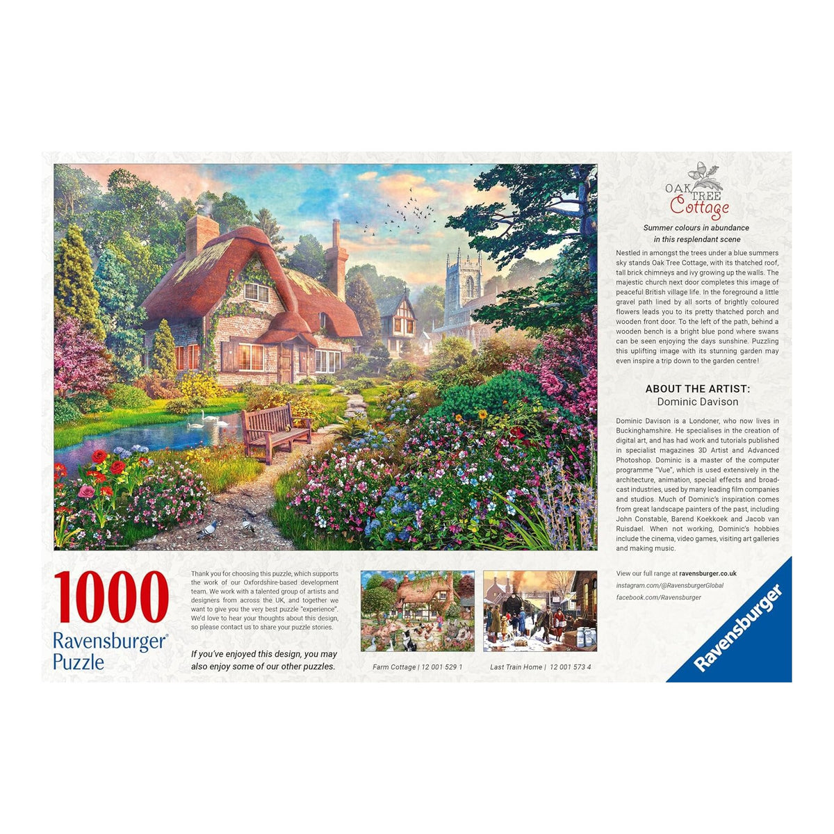Tölgyfa kunyhó Ravensburger 1000 darabos kirakó puzzle (RA-12001571) - puzzlegarden