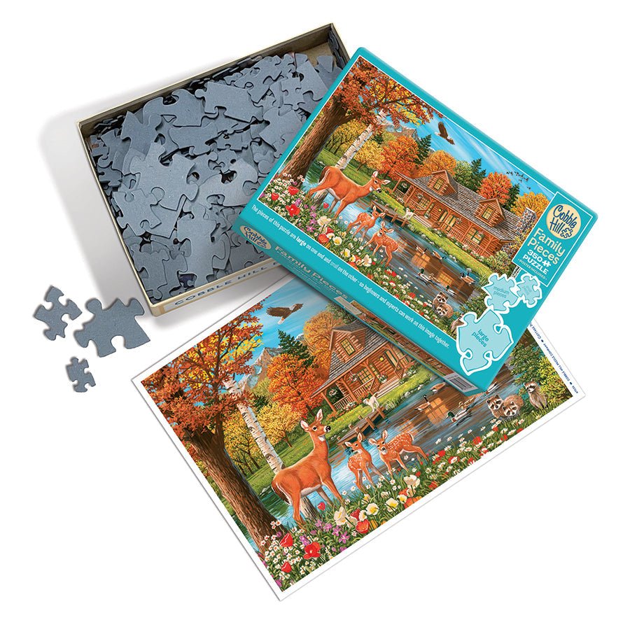 Tóparti kunyhó Cobble Hill 350 darabos kirakó puzzle (CH - 47036) - puzzlegarden