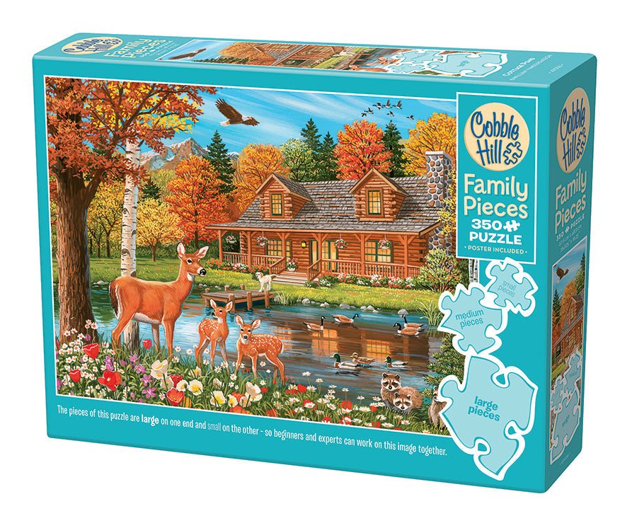 Tóparti kunyhó Cobble Hill 350 darabos kirakó puzzle (CH - 47036) - puzzlegarden