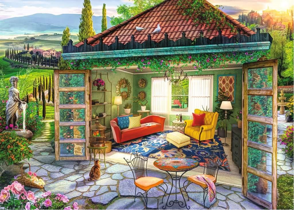 Toszkán Oázis Ravensburger 1000 darabos kirakó puzzle (RA - 16947) - puzzlegarden