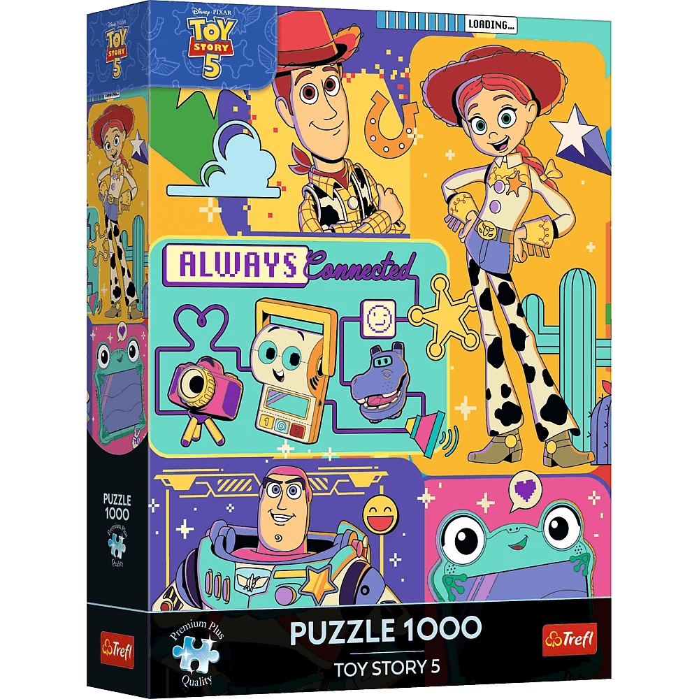 Toy Story 5 – A játékok világa Trefl 1000 darabos kirakó puzzle (TR-12148) - puzzlegarden