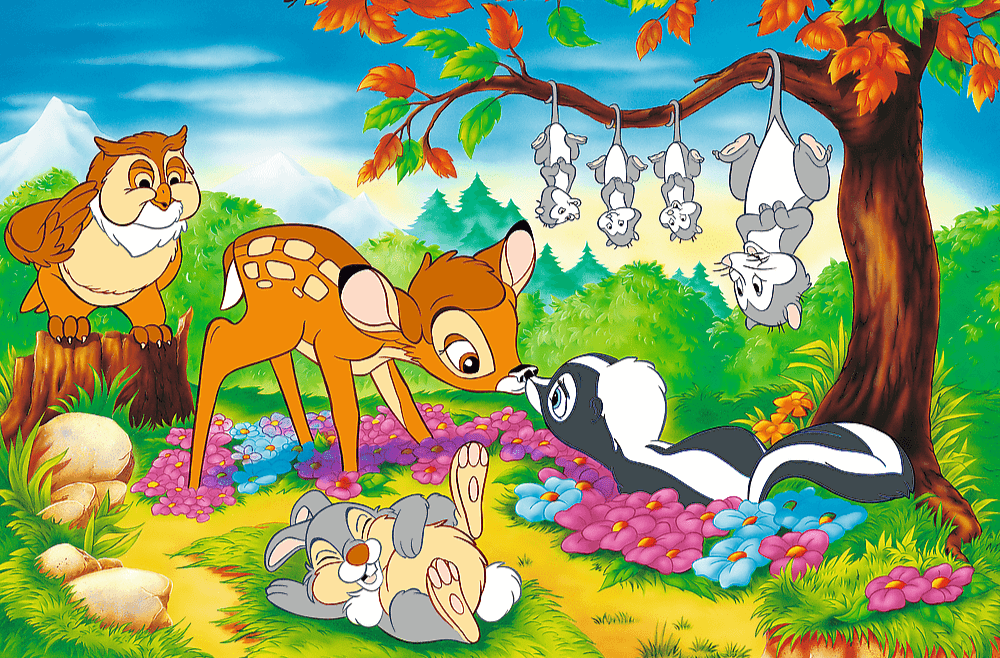 Trefl 40 Éves Jubileum – Bambi és erdei barátai Trefl 160 darabos kirakó puzzle (TR - 40054) - puzzlegarden