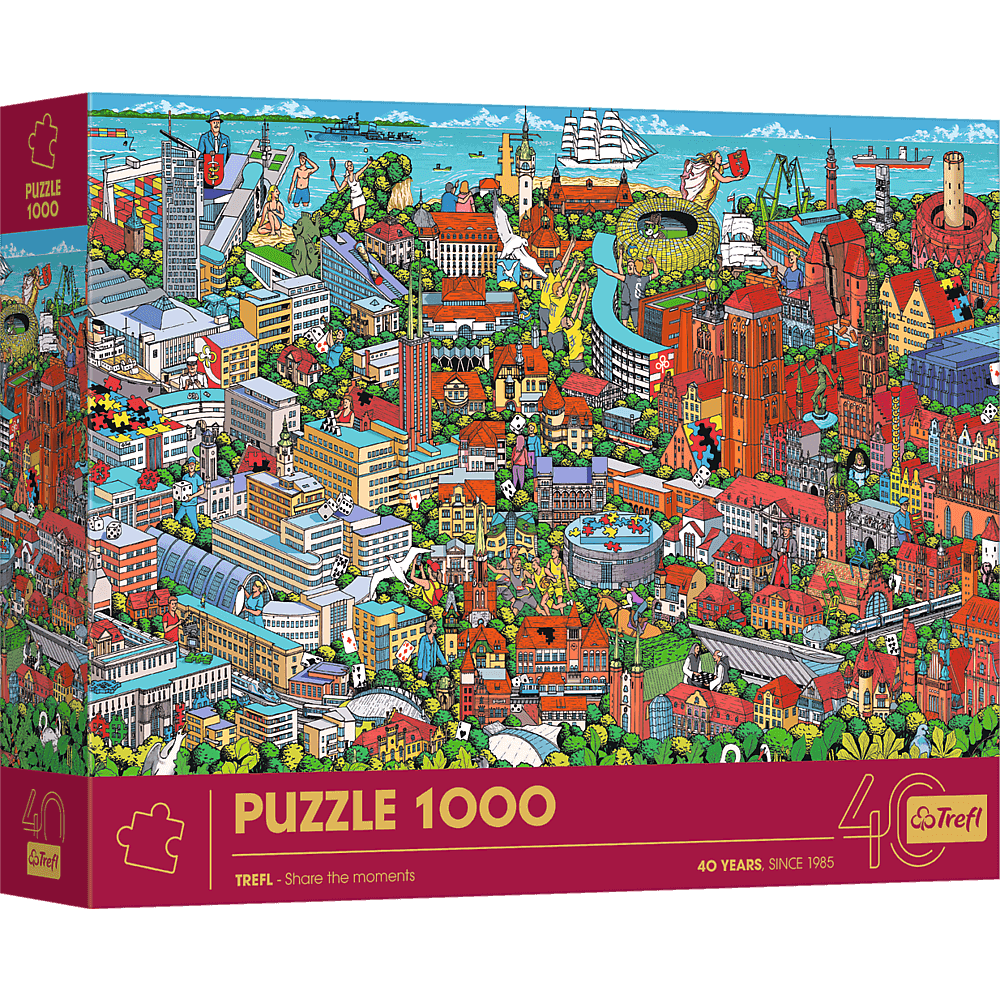 Trefl 40 Éves Jubileum - Háromváros Trefl 1000 darabos kirakó puzzle (TR - 10924) - puzzlegarden