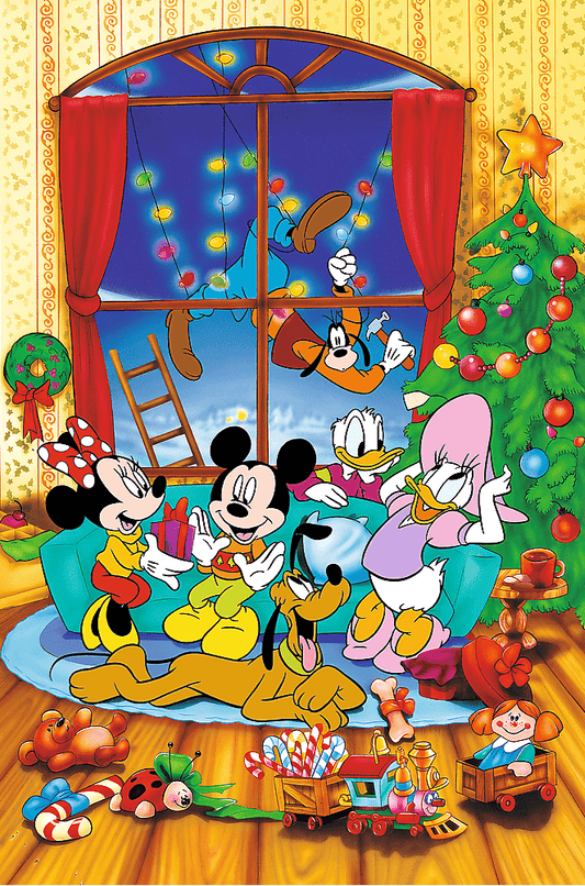 Trefl 40 Éves Jubileum - Mickey egér és barátai – Karácsony Trefl 600 darabos kirakó puzzle (TR - 37602) - puzzlegarden
