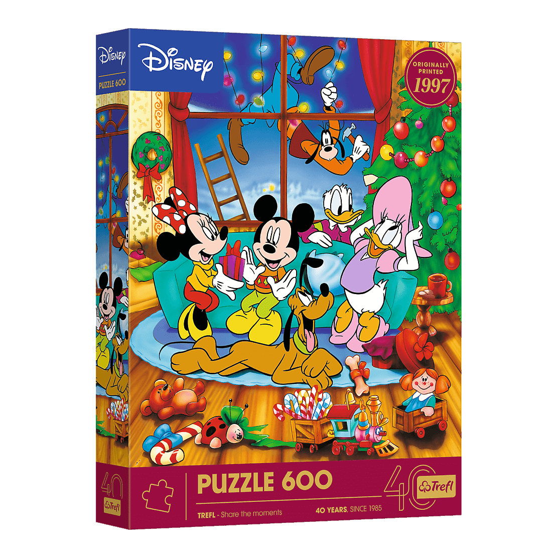 Trefl 40 Éves Jubileum - Mickey egér és barátai – Karácsony Trefl 600 darabos kirakó puzzle (TR-37602) - puzzlegarden