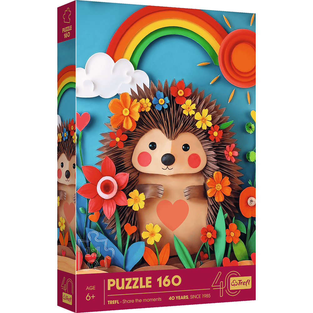 Trefl 40 Éves Jubileum – Papírművészet: Sünike Trefl 160 darabos kirakó puzzle (TR - 40046) - puzzlegarden