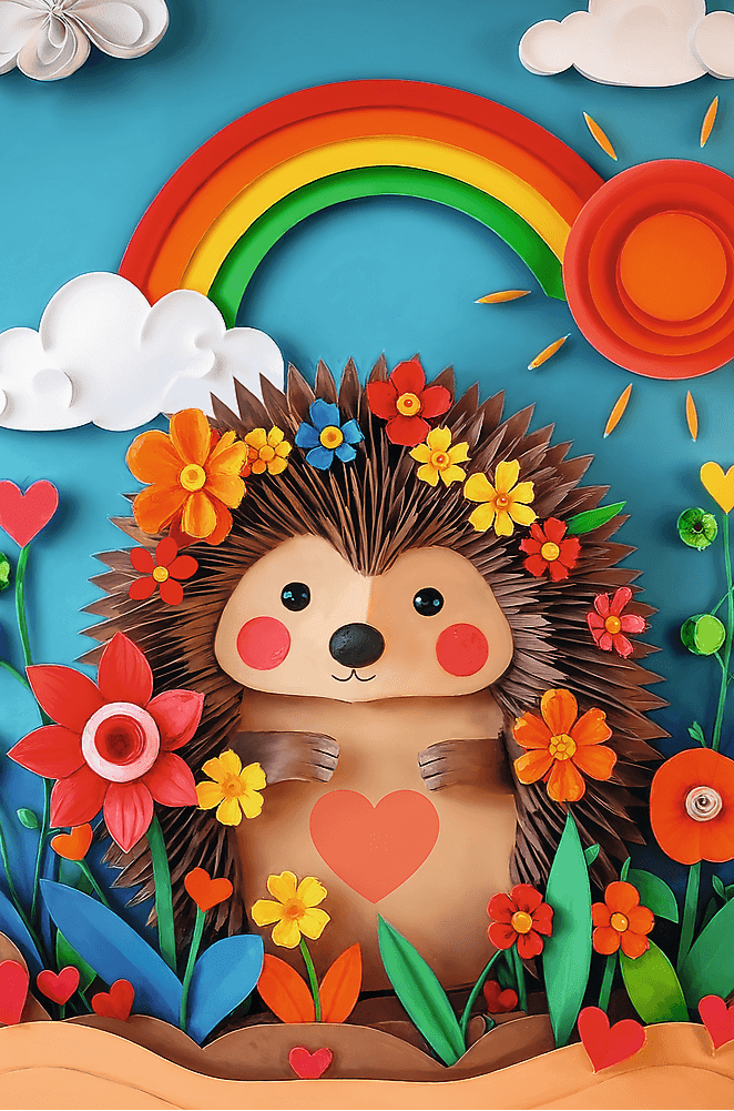 Trefl 40 Éves Jubileum – Papírművészet: Sünike Trefl 160 darabos kirakó puzzle (TR - 40046) - puzzlegarden