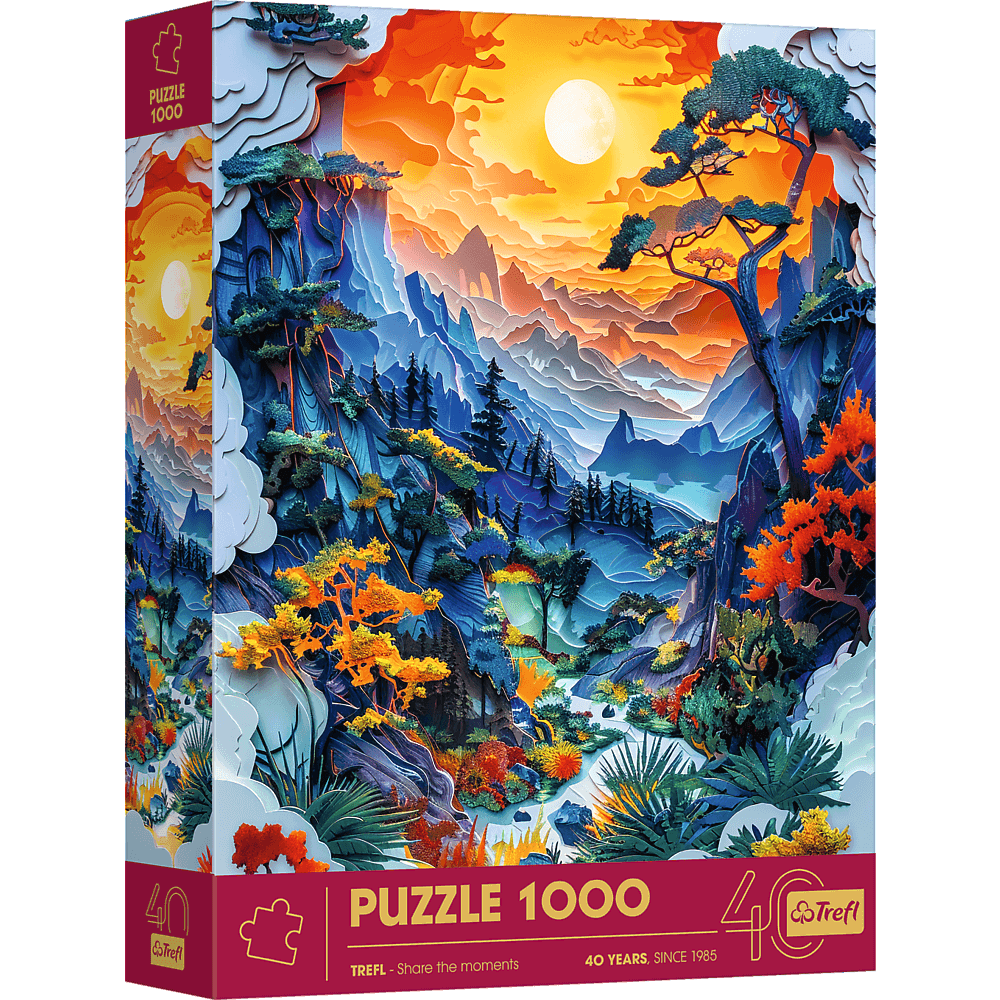 Trefl 40 Éves Jubileum - Völgy Trefl 1000 darabos kirakó puzzle (TR - 40045) - puzzlegarden