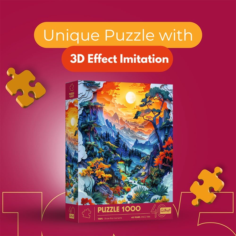 Trefl 40 Éves Jubileum - Völgy Trefl 1000 darabos kirakó puzzle (TR - 40045) - puzzlegarden