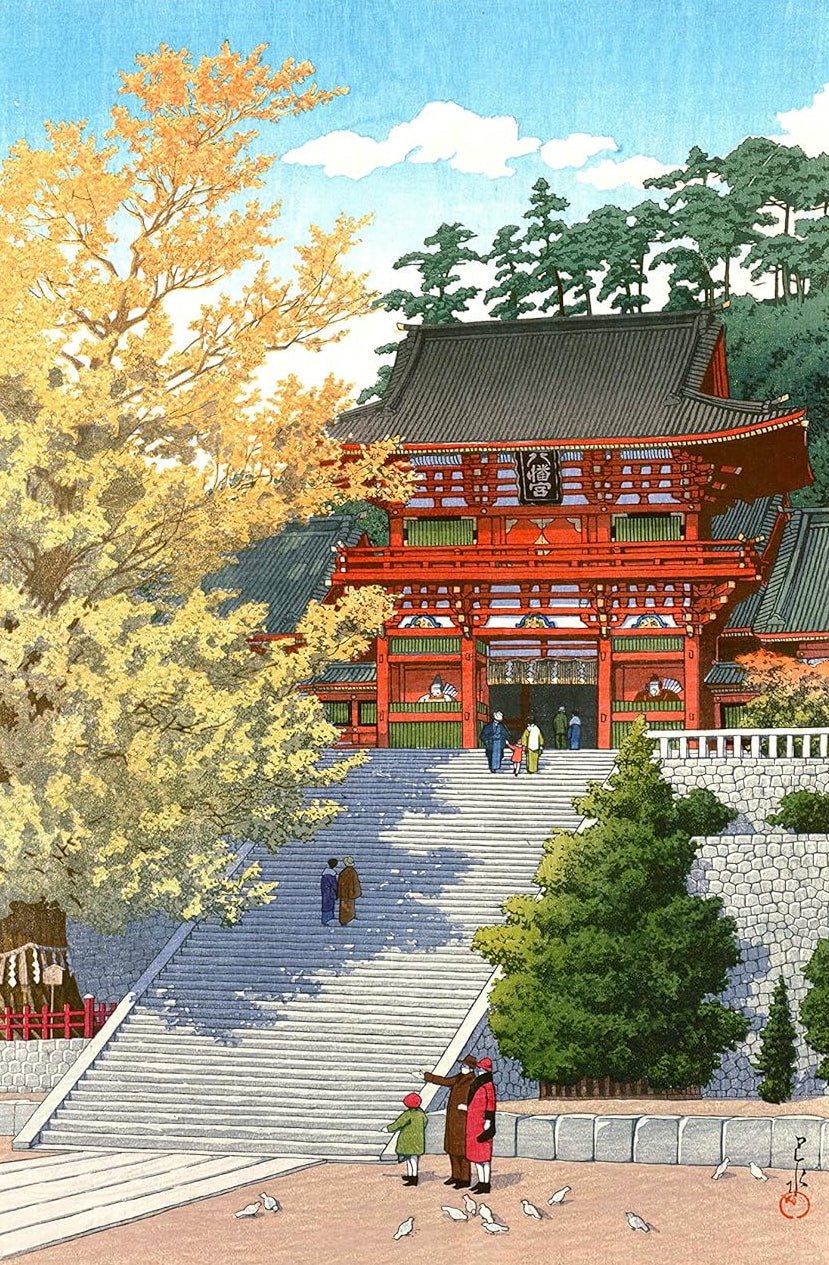Tsurugaoka Hachiman szentély Pomegranate 500 darabos kirakó puzzle (POM - JP010) - puzzlegarden
