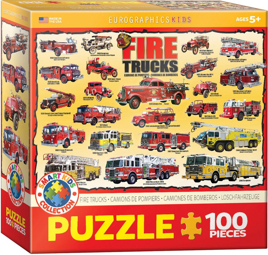 Tűzoltóautók Eurographics 100 darabos kirakó puzzle (EUR-6100-0239) - puzzlegarden