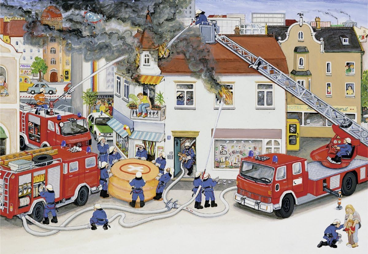 Tűzoltók egy napja - 2x24 Ravensburger 24 darabos kirakó puzzle (RA - 08851) - puzzlegarden