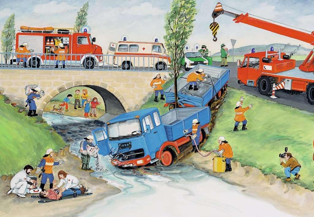 Tűzoltók egy napja - 2x24 Ravensburger 24 darabos kirakó puzzle (RA - 08851) - puzzlegarden