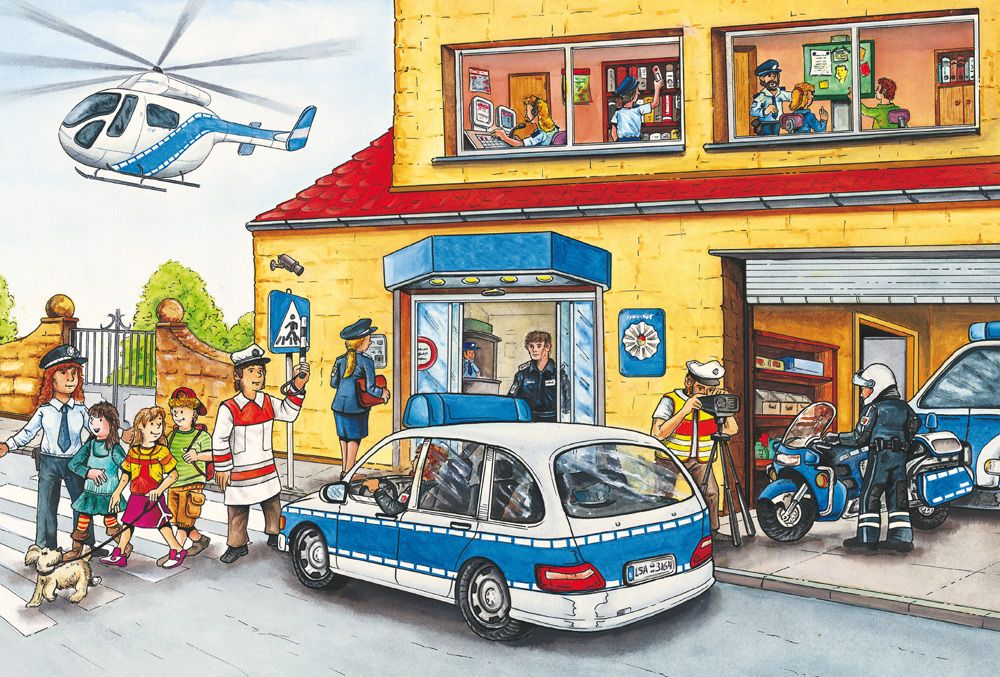 Tűzoltók és rendőrök – 3x24 Schmidt Spiele 3x24 darabos kirakó puzzle (SCH-56215) - puzzlegarden