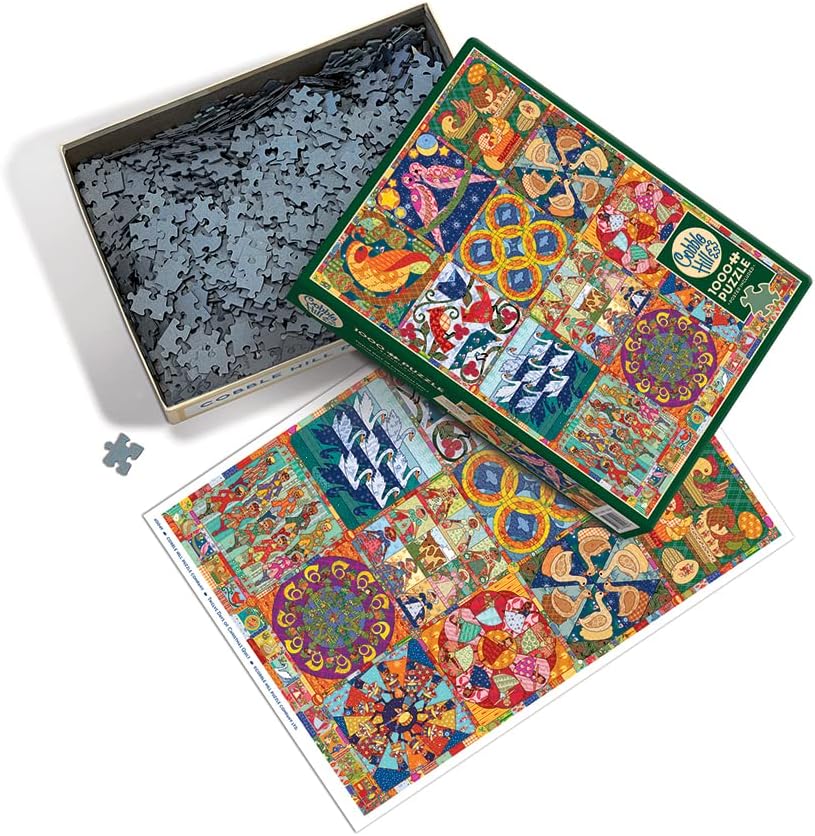 Twelve Days of Christmas Takaró Cobble Hill 1000 darabos kirakó puzzle (CH - 40049) - puzzlegarden