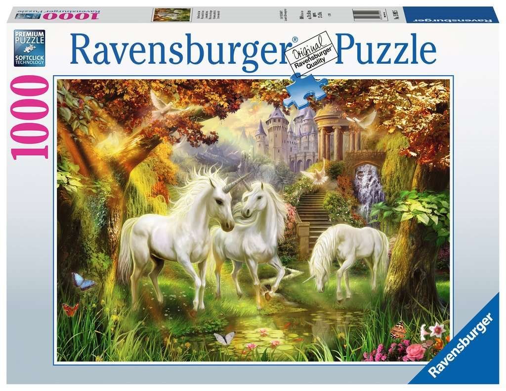 Unikornisok az Erdőben Ravensburger 1000 darabos kirakó puzzle (RA - 15992) - puzzlegarden