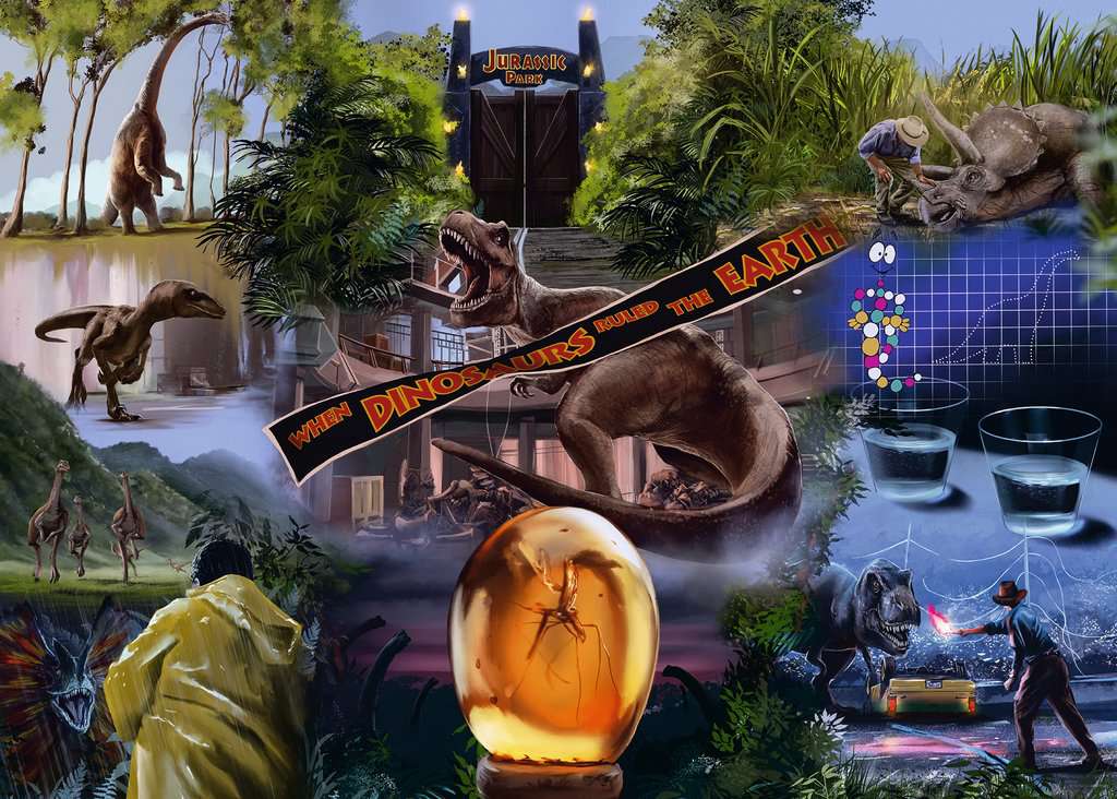 Universal Kollekció - Jurassic Park Ravensburger 1000 darabos kirakó puzzle (RA - 17147) - puzzlegarden