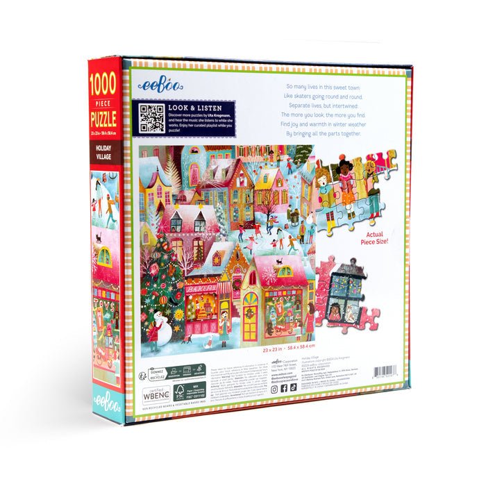 Ünnepi Falu Eeboo 1000 darabos kirakó puzzle (EB - PZTHYV) - puzzlegarden
