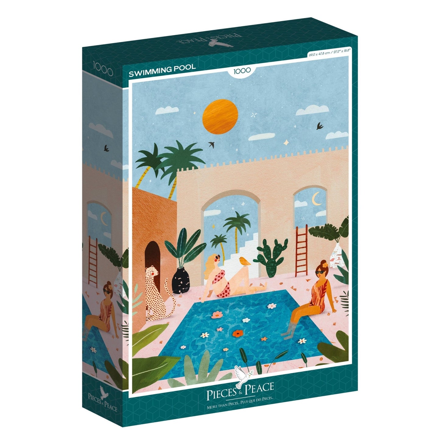Úszómedence Pieces & Peace 1000 darabos kirakó puzzle (PaP - 0001) - puzzlegarden
