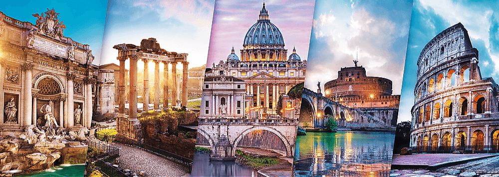 Utazás Olaszországba - panoráma Trefl 500 darabos kirakó puzzle (TR - 29505) - puzzlegarden