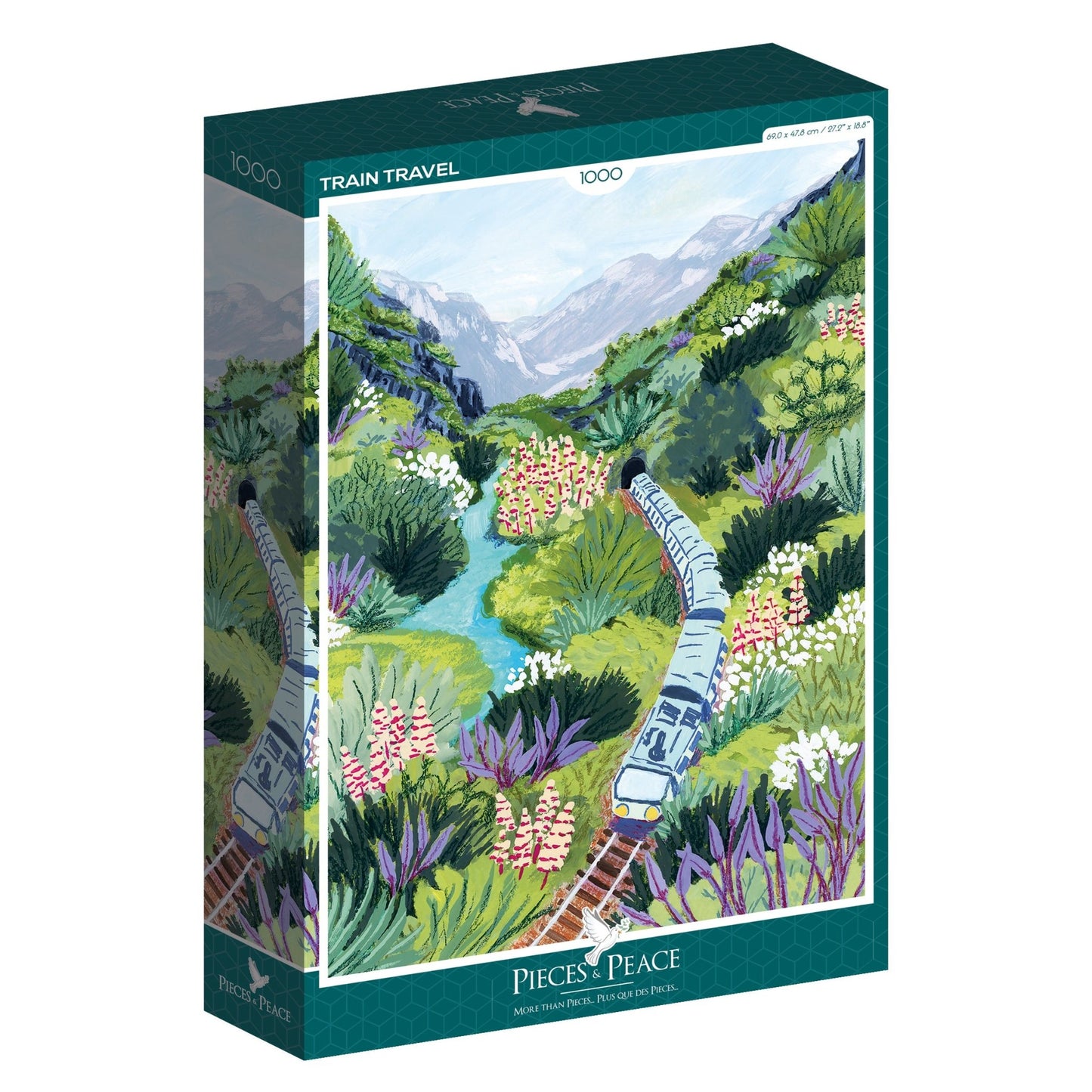 Utazás vonattal Pieces & Peace 1000 darabos kirakó puzzle (PaP - 0027) - puzzlegarden