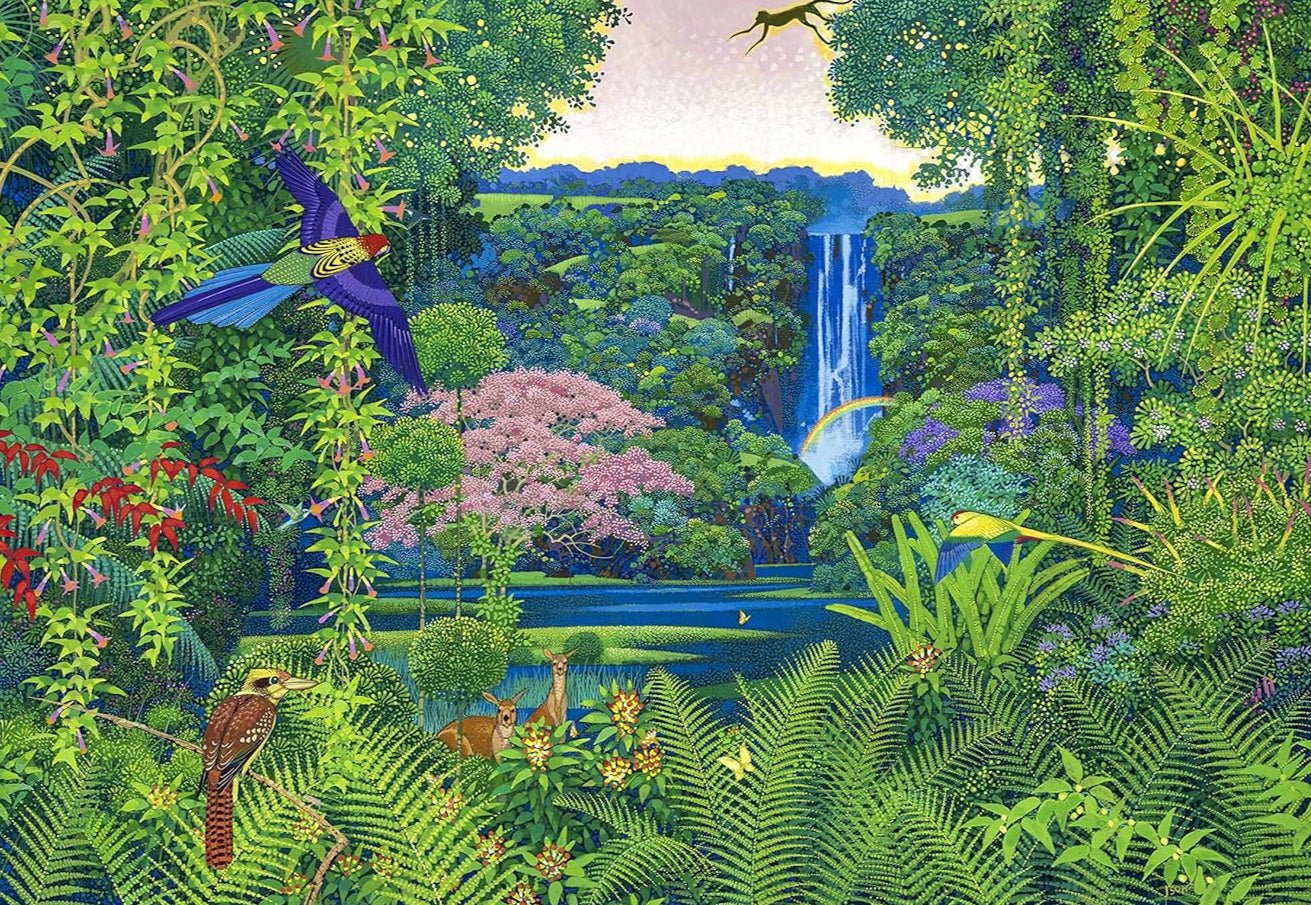 Utópia vízesés Pomegranate 1000 darabos kirakó puzzle (POM - AA1147 9781087506029) - puzzlegarden