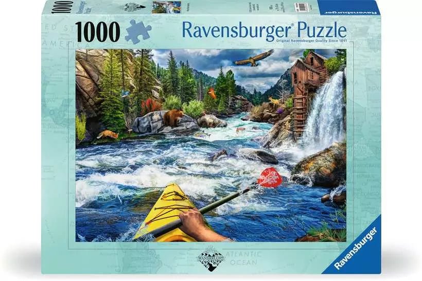 Vadvízi kajakozás Ravensburger 1000 darabos kirakó puzzle (RA - 12000514) - puzzlegarden