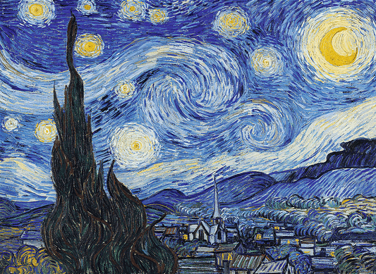 Van Gogh - Csillagos Éj - FA Kirakó! Trefl Wood Craft 200 darabos kirakó puzzle (TR - 20248) - puzzlegarden