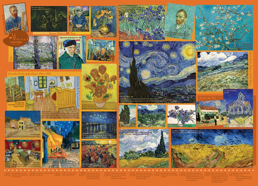 Van Gogh Kollázs Cobble Hill 1000 darabos kirakó puzzle (CH - 40101) - puzzlegarden
