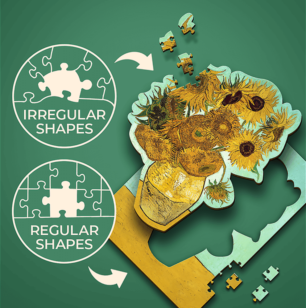 Van Gogh - Napraforgók - FA Kirakó! Trefl Wood Craft 200 darabos kirakó puzzle (TR - 20249) - puzzlegarden