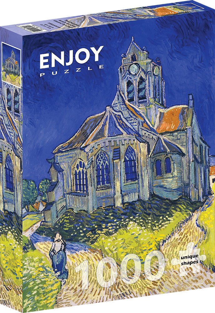 Van Gogh - Templom Auvers - ben Enjoy 1000 darabos kirakó puzzle (EN - 1152) - puzzlegarden