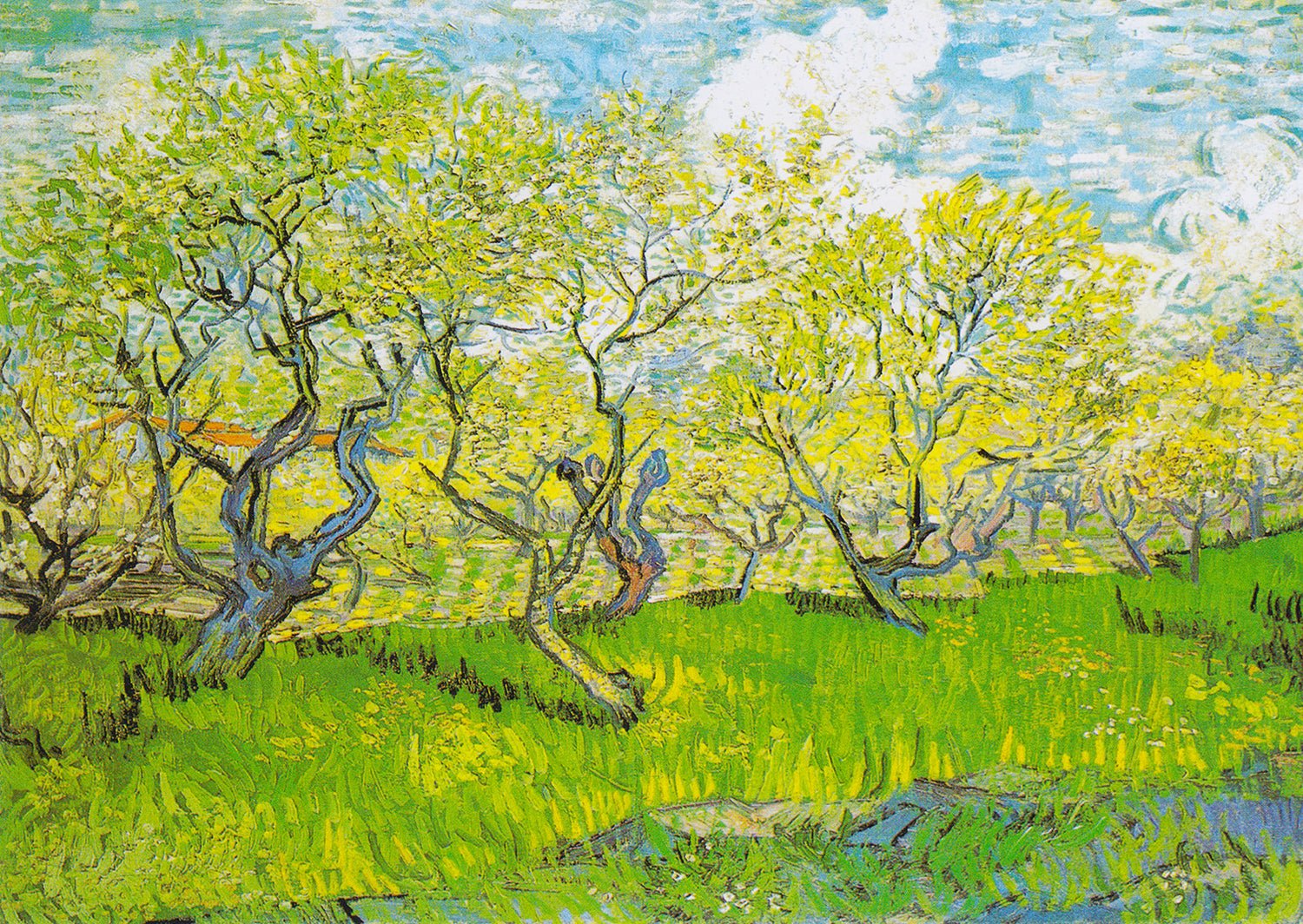 Van Gogh - Virágzó Gyümölcsös Enjoy 1000 darabos kirakó puzzle (EN - 1179) - puzzlegarden
