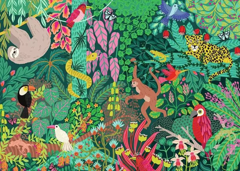 Varázslatos esőerdő Ravensburger 1000 darabos kirakó puzzle (RA - 12001432) - puzzlegarden